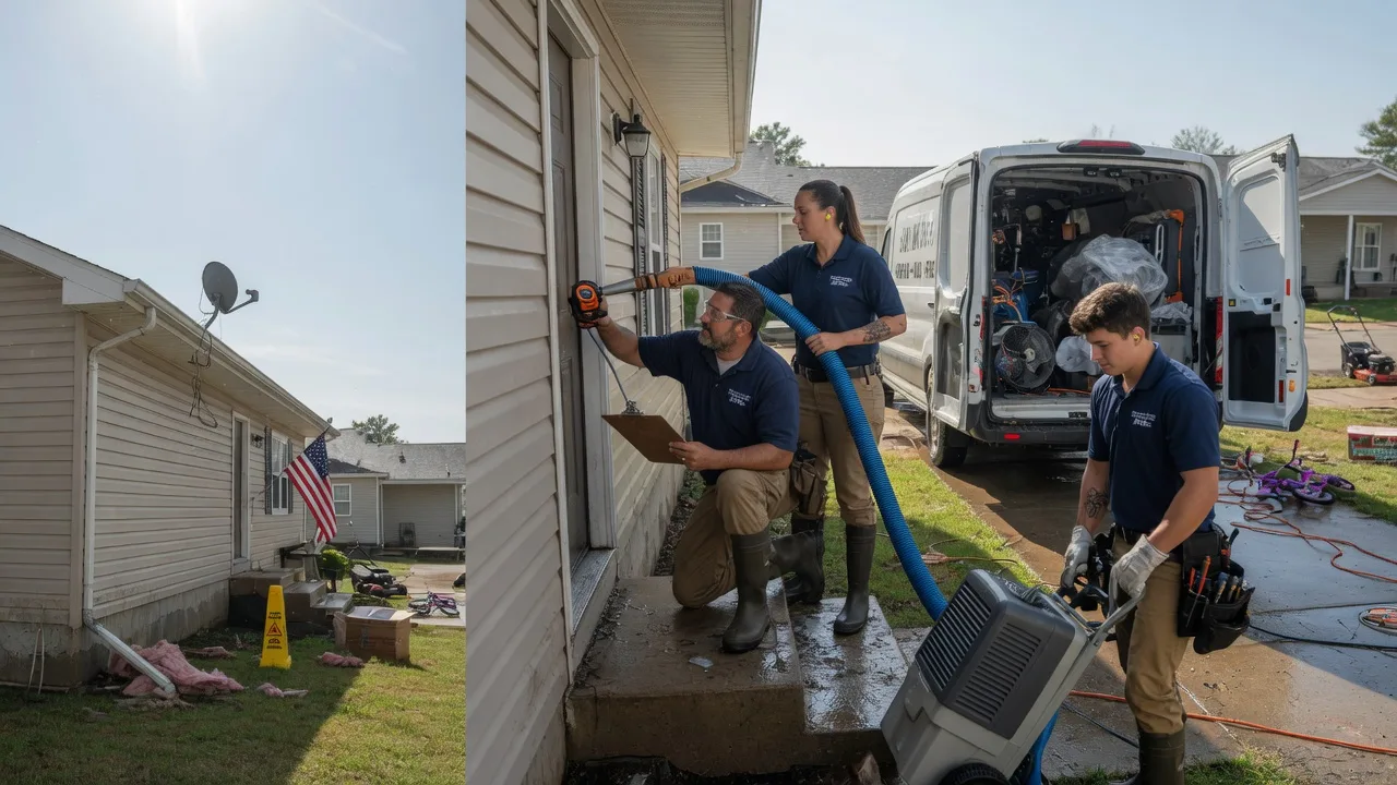 Ceiling Water Damage Restoration in Pollock, MO near me